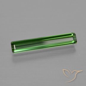 Turmalina Verde oscuro natural de 0.90 ct, Corte Octágono / Esmeralda, VS