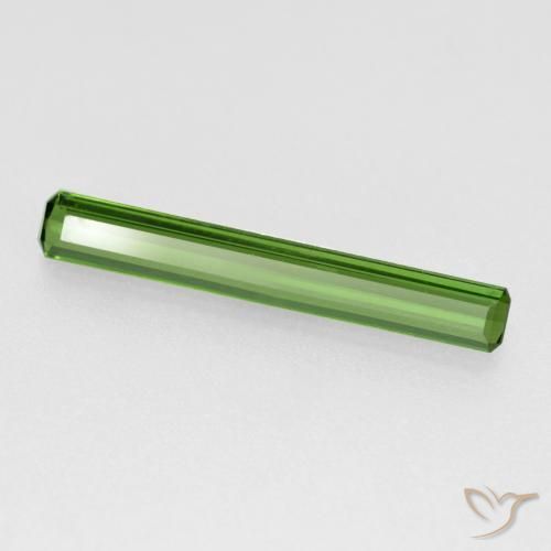 0.94ct Natural Verde cálido Turmalina, corte esmeralda, VS