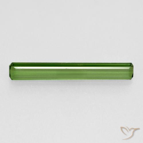 Turmalina Verde cálido natural de 0.94 ct, Corte Octágono / Esmeralda, VS