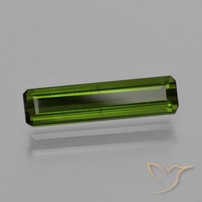 Turmalina Verde oscuro natural de 1.27 ct, Corte Octágono / Esmeralda, VS