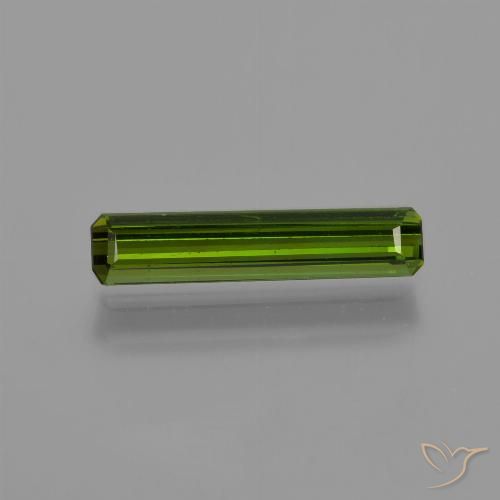 0.80ct Natural Verde medio Turmalina, corte esmeralda, VVS-VS