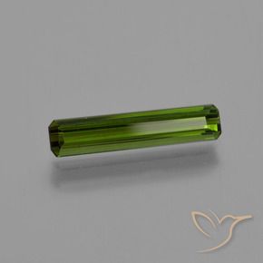 Turmalina Verde medio natural de 0.80 ct, Corte Octágono / Esmeralda, VVS-VS