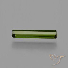 Turmalina Verde medio natural de 0.80 ct, Corte Octágono / Esmeralda, VVS-VS