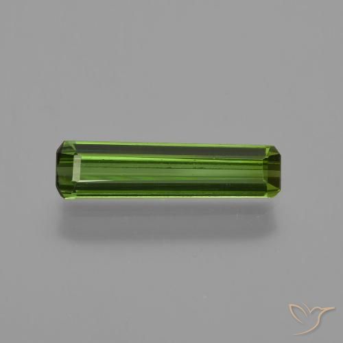 0.81ct Natural Verde bosque Turmalina, corte esmeralda, VVS-VS