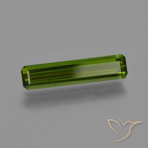 Turmalina Verde oscuro medio natural de 0.88 ct, Corte Octágono / Esmeralda, VVS-VS