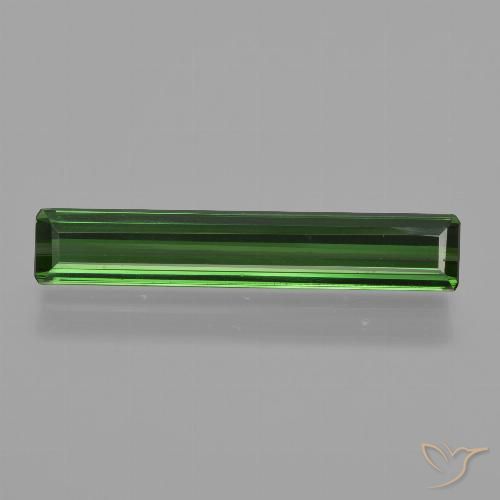 1.85ct Natural Verde oscuro medio Turmalina, corte esmeralda, VVS-VS