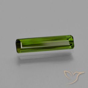 Turmalina Verde alga natural de 0.89 ct, Corte Octágono / Esmeralda, VS