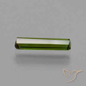 Turmalina Verde alga natural de 0.89 ct, Corte Octágono / Esmeralda, VS