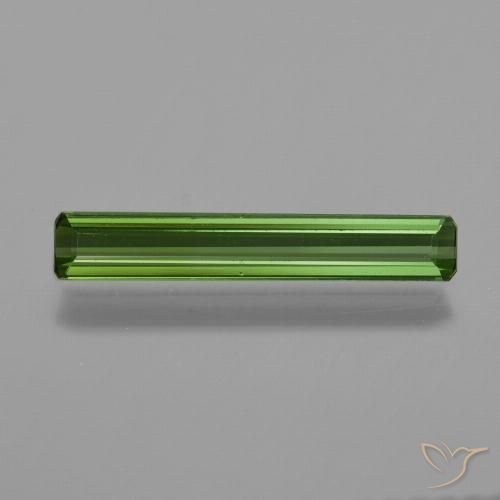 0.83ct Natural Verde oscuro turmalina, Corte Octágono / Esmeralda, VVS-VS, Photo A