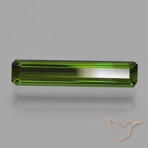 Turmalina Verde terroso natural de 1.35 ct, Corte Octágono / Esmeralda, VVS-VS