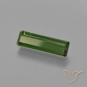 Turmalina Verde oscuro natural de 0.91 ct, Corte Octágono / Esmeralda, VS-SI