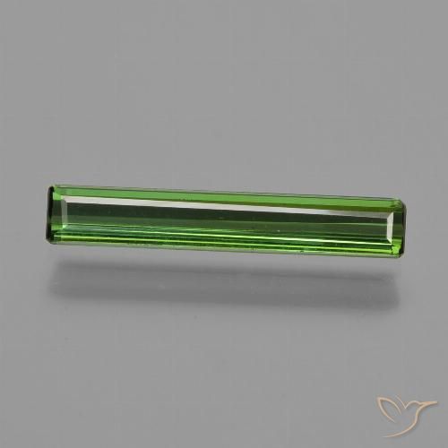 0.94ct Natural Verde oscuro Turmalina, corte esmeralda, VVS-VS