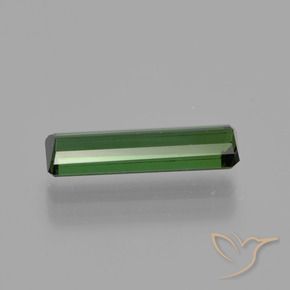 Turmalina Verde oscuro natural de 1.20 ct, Corte Octágono / Esmeralda, VVS-VS