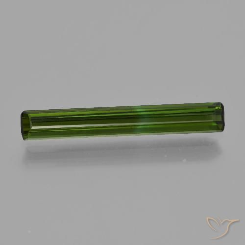 1.24ct Natural Verde medio Turmalina, corte esmeralda, VS