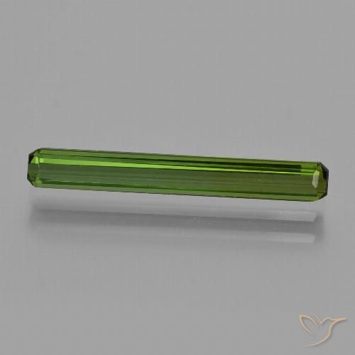 1.27ct Natural Verde bosque Turmalina, corte esmeralda, VS