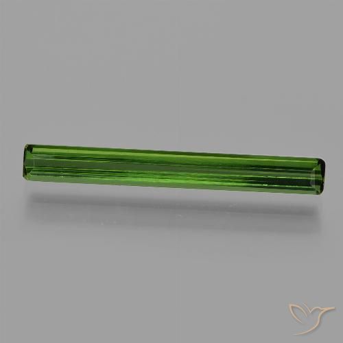 1.47ct Natural Verde oscuro Turmalina, corte esmeralda, VVS-VS