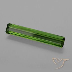 Turmalina Verde oscuro medio natural de 1.48 ct, Corte Octágono / Esmeralda, VS
