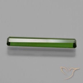 Turmalina Verde oscuro medio natural de 1.48 ct, Corte Octágono / Esmeralda, VS