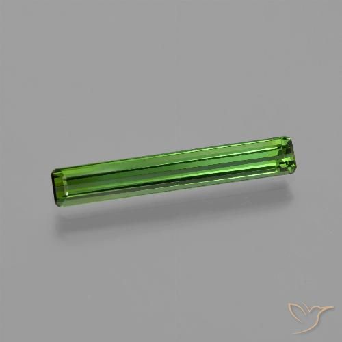 1.20ct Natural Verde oscuro Turmalina, corte esmeralda, VVS-VS
