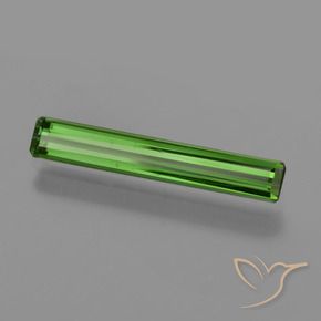 Turmalina Verde oscuro medio natural de 1.24 ct, Corte Octágono / Esmeralda, VS