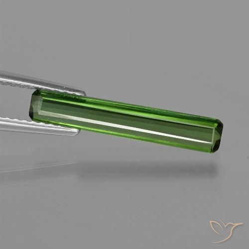 1.21ct Natural Verde medio turmalina, Corte Octágono / Esmeralda, VS, Photo A
