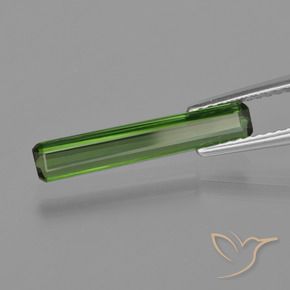 Turmalina Verde medio natural de 1.21 ct, Corte Octágono / Esmeralda, VS