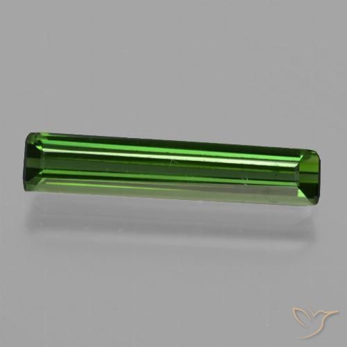 1.20ct Natural Verde oscuro Turmalina, corte esmeralda, VVS-VS