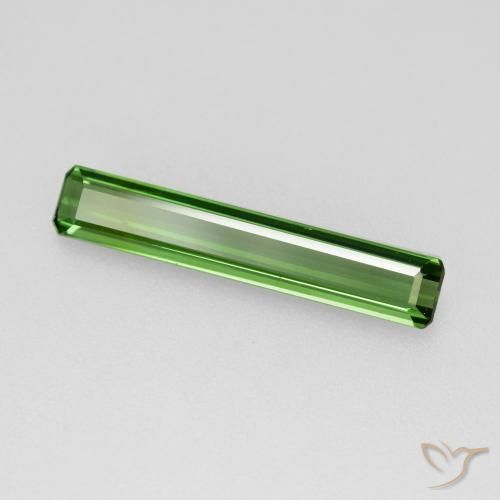 1.20ct Natural Verde medio Turmalina, corte esmeralda, VVS-VS