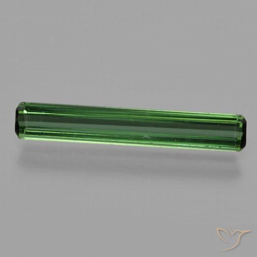 1.22ct Natural Verde bosque Turmalina, corte esmeralda, VVS-VS