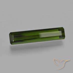 Turmalina Verde oscuro natural de 2.85 ct, Corte Octágono / Esmeralda, VVS-VS