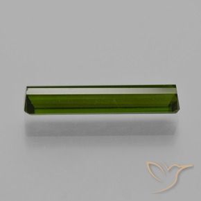 Turmalina Verde oscuro natural de 2.85 ct, Corte Octágono / Esmeralda, VVS-VS