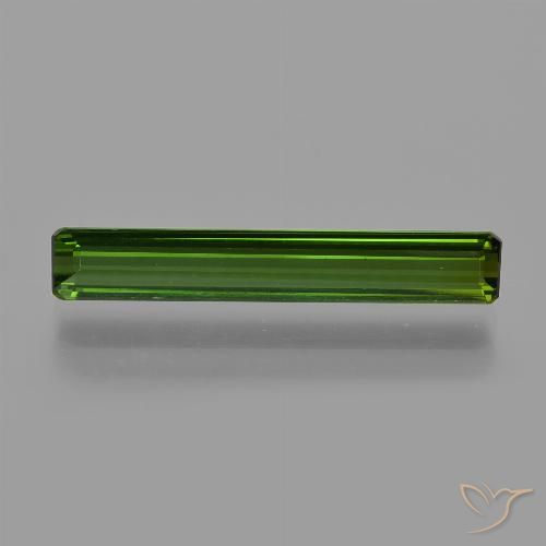 2.21ct Natural Verde oscuro Turmalina, corte esmeralda, VS