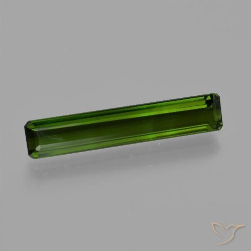2.83ct Natural Verde oscuro Turmalina, corte esmeralda, VVS-VS