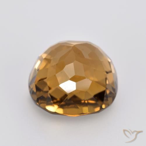 Turmalina Marrón cedro claro natural de 4.06 ct, Forma Cojín, VVS