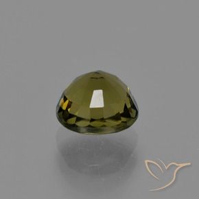 Turmalina Verde cálido natural de 1.30 ct, Ovalada, VS