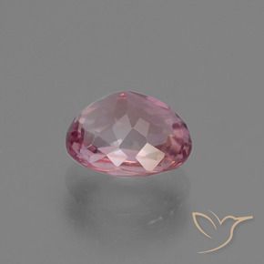 Turmalina magenta medio natural de 1,43 ct, corte óvalo, VS
