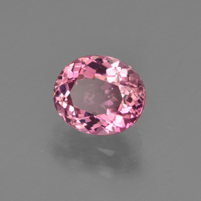 Turmalina Rosa magenta natural de 1.24 ct, Corte Óvalo, VVS-VS