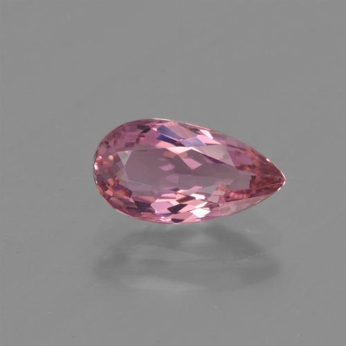 Turmalina Rosado intenso natural de 1.08 ct, En forma de pera, VVS