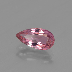 Turmalina Rosado intenso natural de 1.08 ct, En forma de pera, VVS