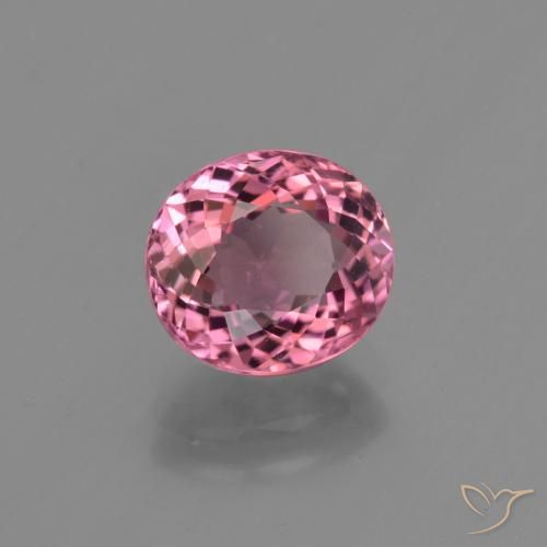Turmalina Rosa magenta natural de 2.02 ct, Ovalada, VS