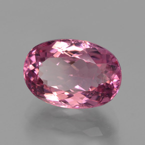 Turmalina Rosa oscuro natural de 3.39 ct, Corte Óvalo, VS