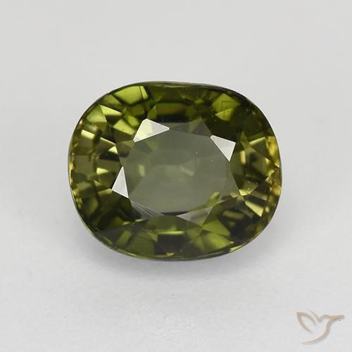 Turmalina Verde bosque natural de 1.09 ct, Ovalada, VS