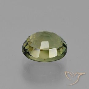Turmalina Verde cálido natural de 1.17 ct, Ovalada, VVS