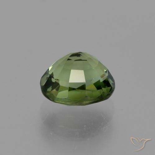 Turmalina Verde oscuro natural de 1.13 ct, Ovalada, VVS