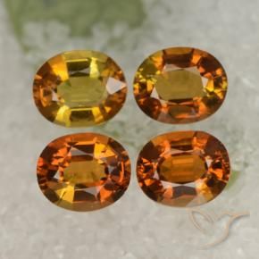 Gemas de Turmalina Marrón dorado natural de 1.87 ct, Ovalada, VVS-VS