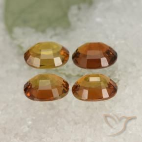 Gemas de Turmalina Marrón dorado natural de 1.87 ct, Ovalada, VVS-VS