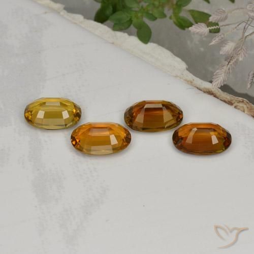 Gemas de Turmalina Marrón canela intenso natural de 3.24 ct, Ovalada, VVS-VS