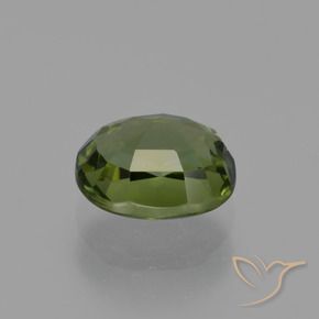 Turmalina Verde alga natural de 1.10 ct, Ovalada, VS