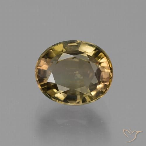 1.34ct Natural Marrón claro turmalina, Ovalada, VVS-VS