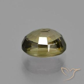 Turmalina Marrón claro natural de 1.34 ct, Ovalada, VVS-VS